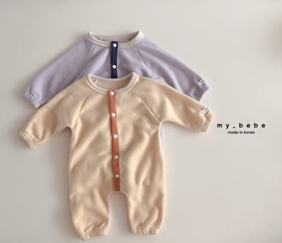 my_bebe23｜(-6m-12m-) 撞色排釦連身衣12