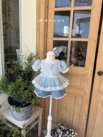 Marron32｜(1y-6y) 蕾絲花邊鈕釦上衣10