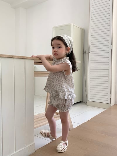 JE47｜(73-100cm) 無袖碎花套裝17