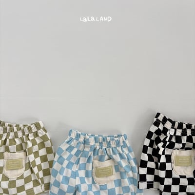 lala land17｜(3m-18m) 3色經典棋盤格紋短褲19