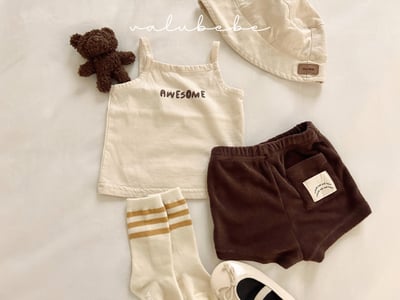 Valubebe 22｜(65-90cm) 簡約毛圈短褲8