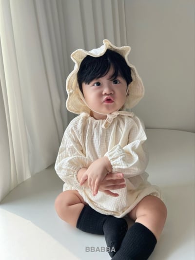 BBABBA08｜(60cm-83cm-mom) 2色棉質奶油格紋套裝8