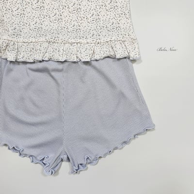 bebe nine03  (6m-24m) 2色木耳邊花吊帶套裝7