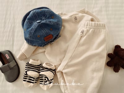 Valubebe09｜(65-90) Valu英字縮口褲14