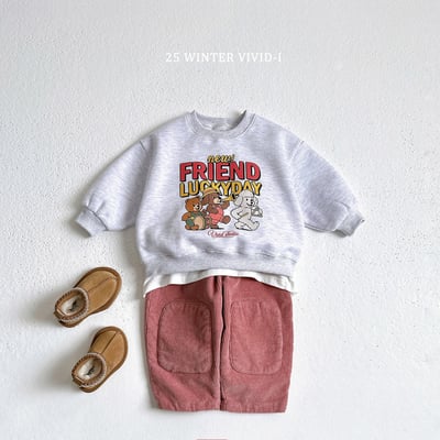 vivid45｜(78cm-125cm) 動物好朋友印花休閒上衣6