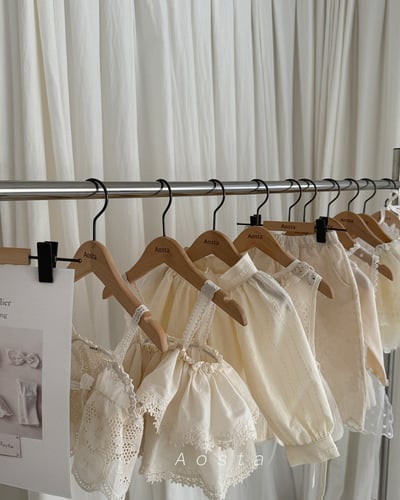 AOSTA31｜(6m-5y) 花卉壓紋/條紋直筒長褲17