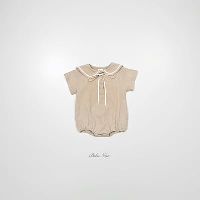 bebe nine38  (6m-24m) 2色氣質翻領包屁衣6