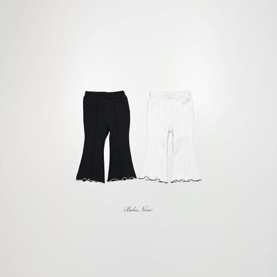 bebe nine18  (65cm-115cm) 2色木耳邊喇叭褲2