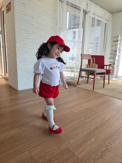 Color20｜(75-115cm) 坑條短褲6