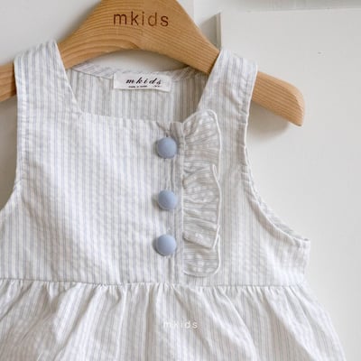 M-KIDS22｜(65-115cm) 條紋傘狀設計背心6