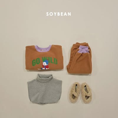 Soybean62｜(75cm-118cm) 北極熊印花抓絨套裝10