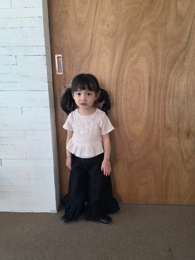 Color17｜(75-115cm) 荷葉邊兩件式上衣6