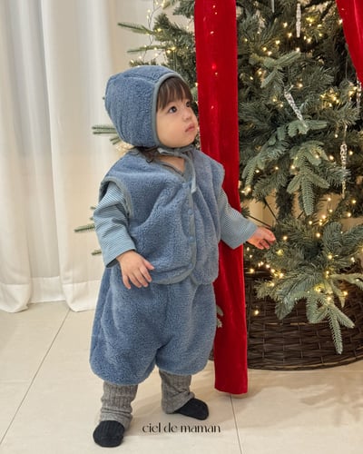 Cieldemaman17｜(6M~24M)  2色素色條紋打底褲4