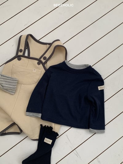 Bebe holic37｜(3m-18m) 撞色層次上衣7