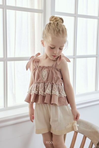 ROA32｜(6m-18m) 2色蕾絲滾邊短褲9