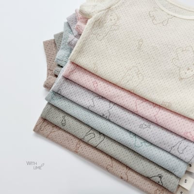 LIME&BLUE06｜(55-80cm)  熊熊室內包屁衣5