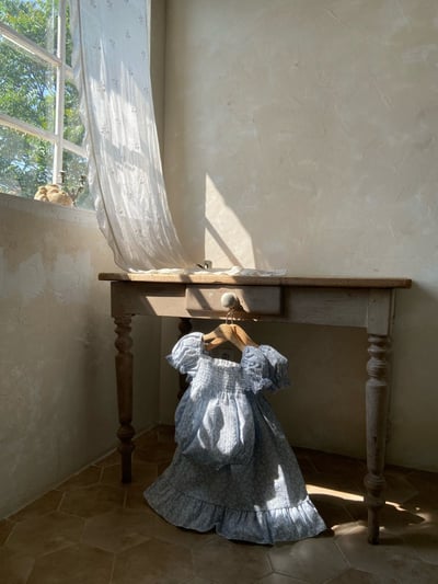 Anne Shirley31｜(3m-22m) 1色碎花公主袖包屁衣10