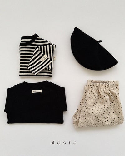 AOSTA22｜(6m-5y) 透氣條紋上衣9