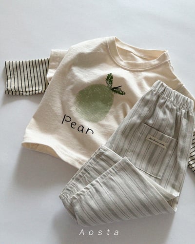 AOSTA01｜(6m-5y) 草莓梨子假兩件式上衣11