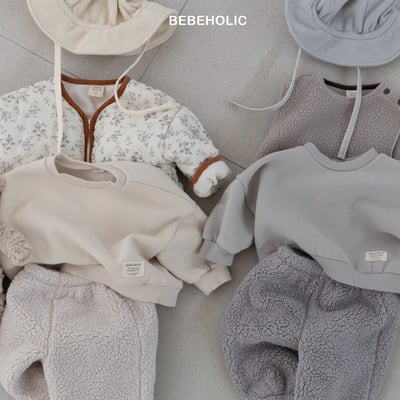 Bebe holic46｜(3m-18m) 拼布內刷毛休閒上衣11