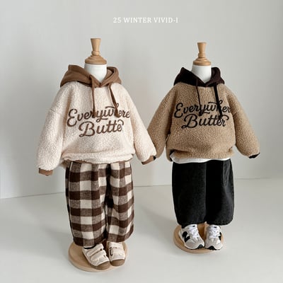 vivid62｜(78cm-125cm) 刷毛撞色連帽上衣7