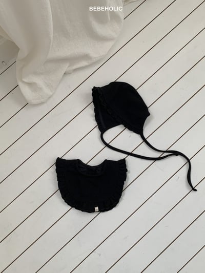 Bebe holic16｜(3m-18m) 摺邊背心/摺邊帽子套裝6