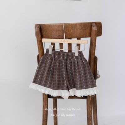 M-KIDS19｜(65-115cm) 荷葉滾邊短褲8