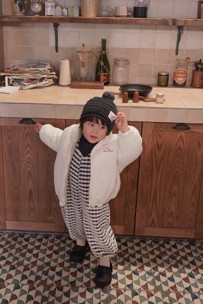 onu 21｜(70cm-115cm) logo刺繡羽絨刷毛外套22