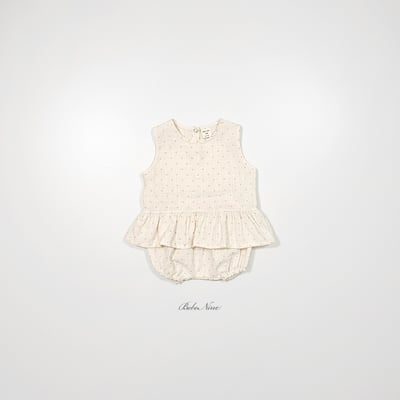 bebe nine40  (6m-24m) 3色點點蛋糕裙套裝3