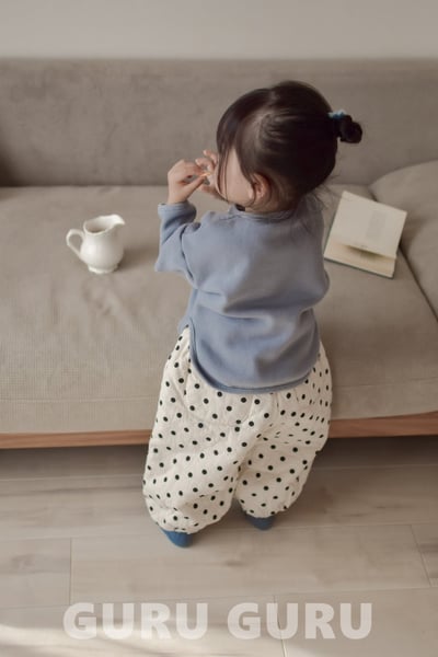 GURU GURU21｜(6m-24m) 3色波點縮口褲16