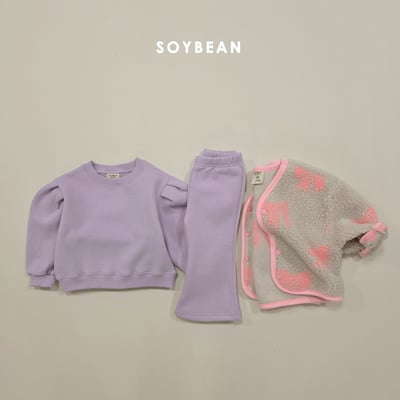 Soybean08｜(75cm-118cm) 公主袖喇叭褲內刷毛套裝16