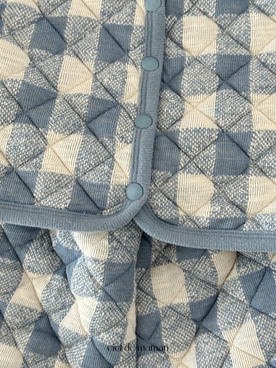 Cieldemaman09｜(6M~24M)  2色格子背心套裝4