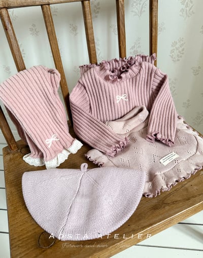 AOSTA54｜(6m-5y) 小孔針織高領背心10