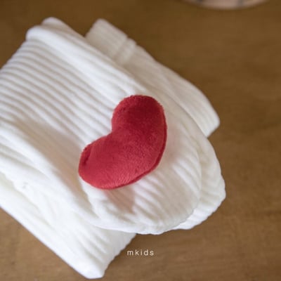 M-KIDS13｜(55-80cm) 2色愛心小熊內搭褲襪7