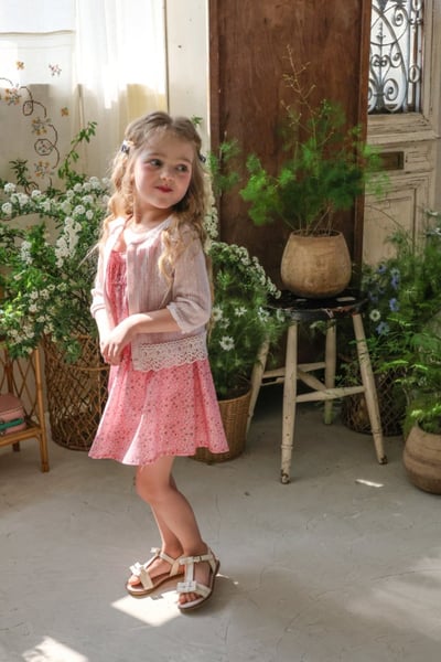 FLO20｜(75-140) 小碎花細肩洋裝20