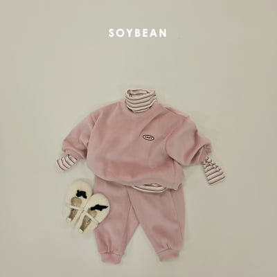 Soybean78｜(75cm-118cm) 高領條紋上衣13