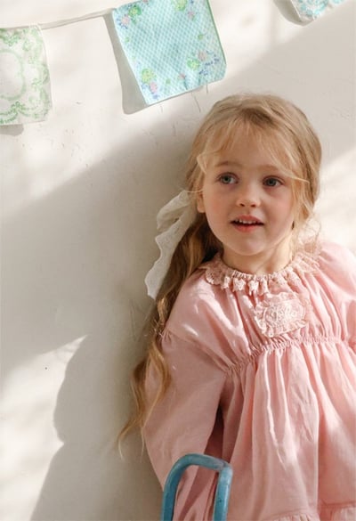 FLO06｜(free) 3色蕾絲滾邊蝴蝶結髮夾3