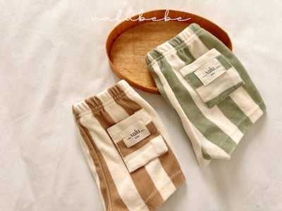 Valubebe 54｜(65-90cm) 條狀毛圈褲4