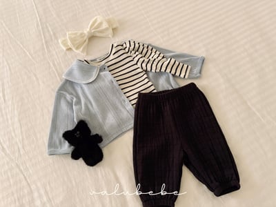 Valubebe66｜(65-90) 條紋公主袖上衣18