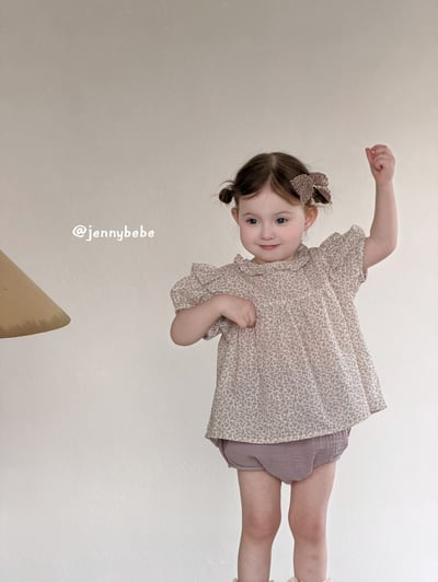 JE695｜(73-100cm)  花領碎花套裝6