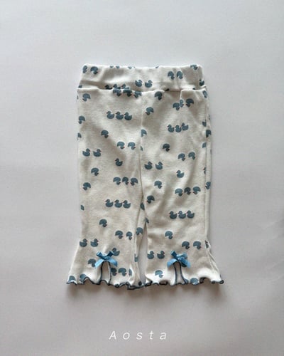 AOSTA47｜(6m-5y) 4款羅紋緞帶開衩褲6