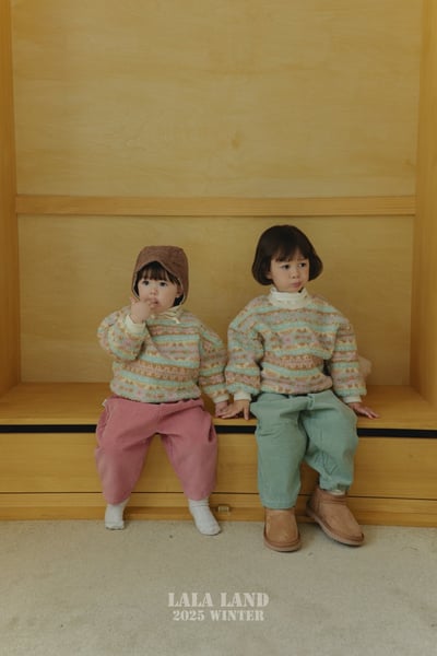 lala land43｜(60cm-83cm) 4色磨毛燈芯絨長褲7