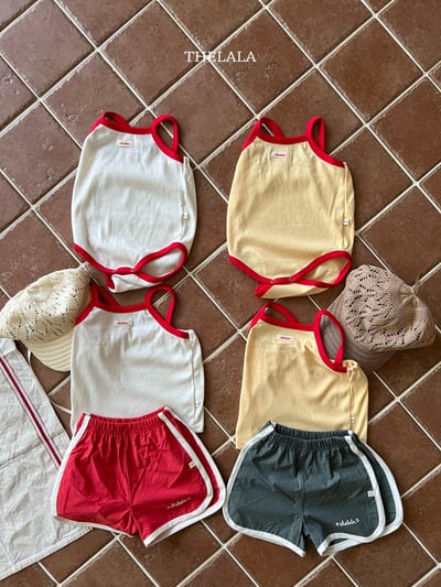 thelala65｜ (0m-18m) 滾邊無袖包屁衣7