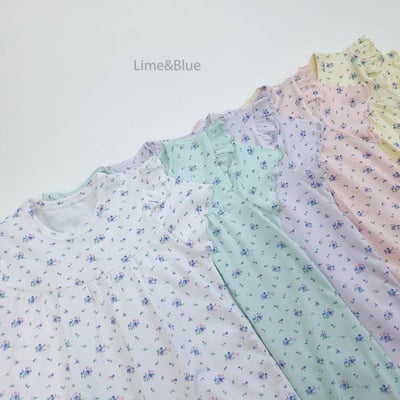 LIME&BLUE18｜(80-118cm)  可愛花朵連身裙3