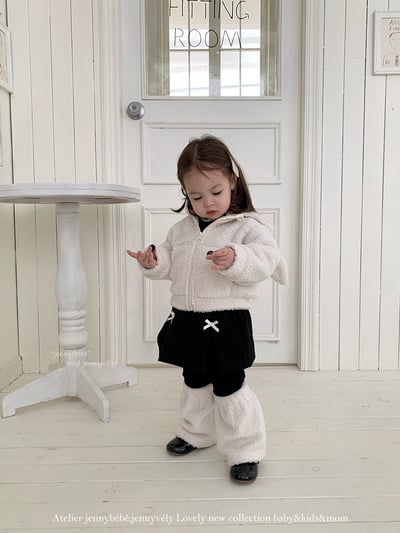 JE 422｜(80-110cm)  黑素色打底褲（含襪套）5