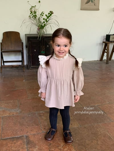 JE577｜(66-90cm) 蕾絲領飛袖包屁裙18