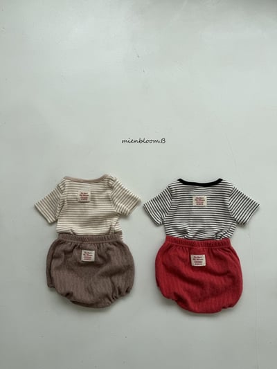 Bloom.b20｜(55cm-118cm) 條紋排扣上衣5