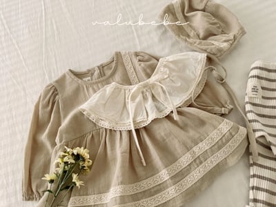 Valubebe82｜(65-80) 蕾絲刺繡包屁洋裝14