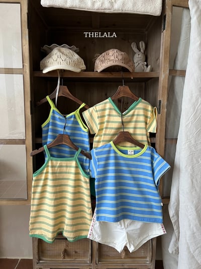 thelala48｜ (0m-18m) 條紋細肩包屁扣14