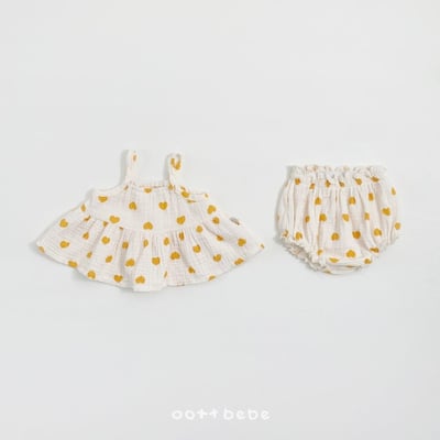 Oottbebe11｜(0m-12m)  棉麻吊帶套裝9